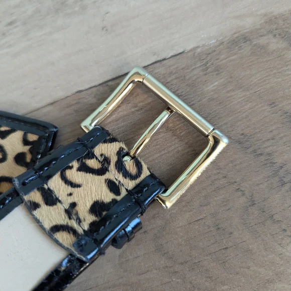MICHAEL Michael Kors Leopard Print Belt - Picture 6 of 11